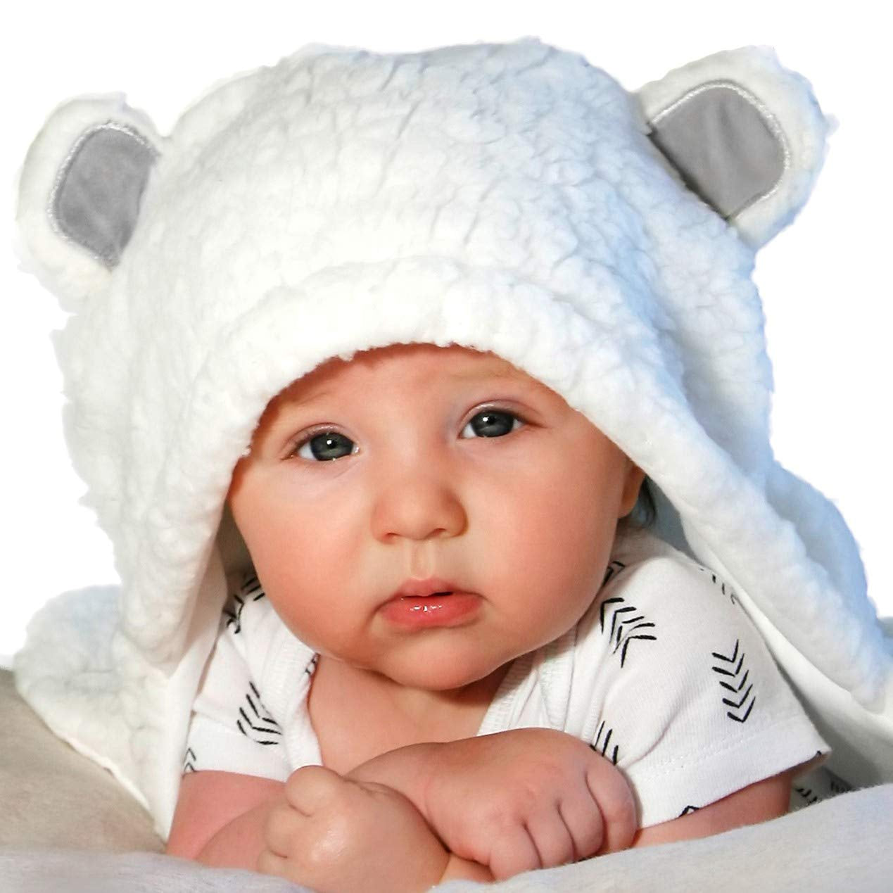 Organic Newborn Swaddle Wrap - Gender Neutral Soft Baby Blanket, Perfect Gift for Baby Registry (Grey 0-3 Months)