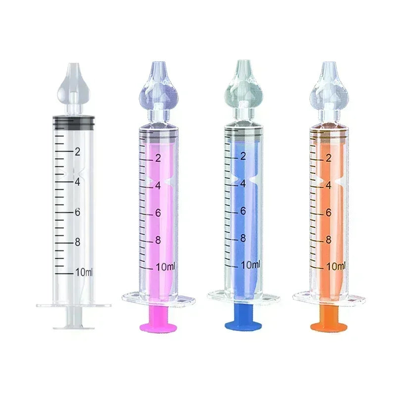 Irrigator Nasal Washing for Children Silicone Baby Nasal Aspirator Syringe Baby Nose Cleaner Kids Rhinitis Nasal Washer Reusable
