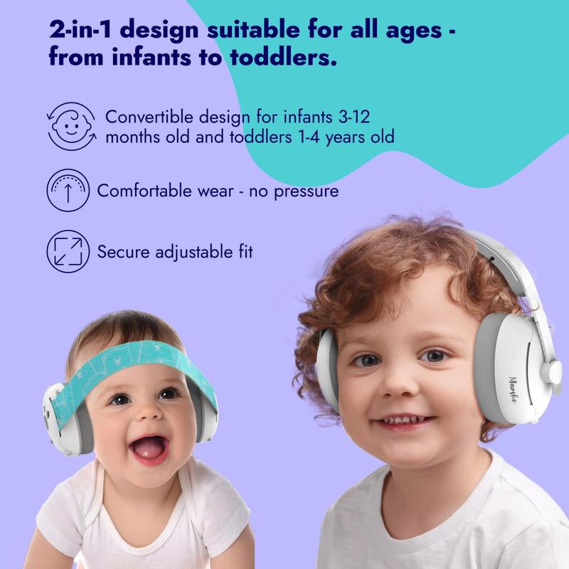 Marsho Baby Ear Protection Headphones | Headphones for Noise | Comfort Baby Noise Cancelling Headphones | Adjustable Baby Ear Defenders for Events