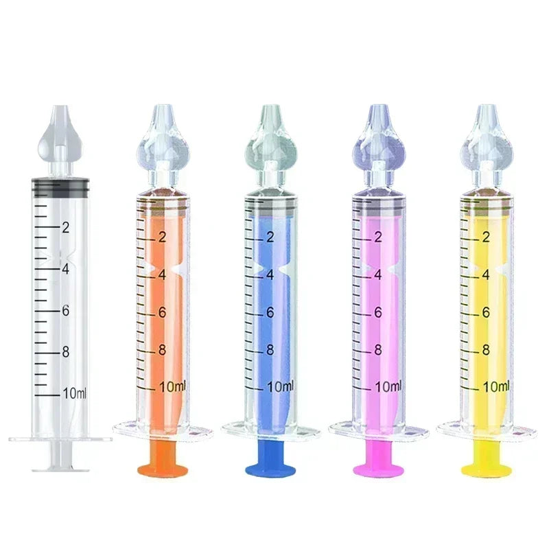 Irrigator Nasal Washing for Children Silicone Baby Nasal Aspirator Syringe Baby Nose Cleaner Kids Rhinitis Nasal Washer Reusable