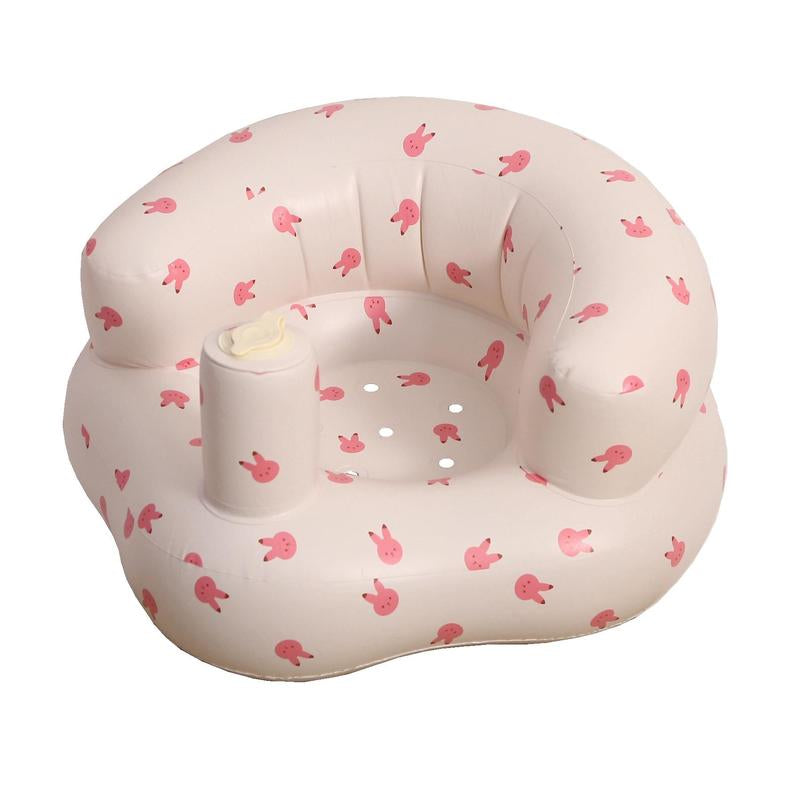 Inflatable Baby Chair, 1 Count Cute Cartoon Pattern Inflatable Baby Seat, Baby Inflatable Sofa Chair, Baby Furniture for Home