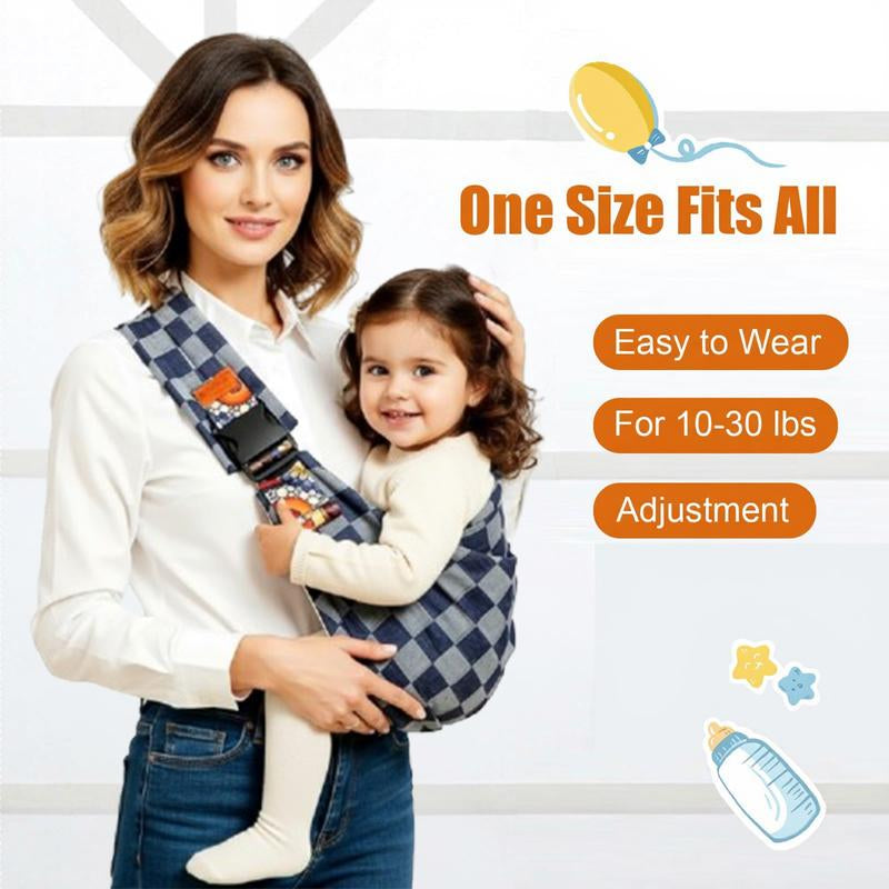 Baby Sling Carrier,Toddler Carrier, 2025 New Baby Sling,Portable and Lightweight Sling,Non-Slip Hip Seat Carrying 10-30Lbs Baby Wrap Baby Wearing