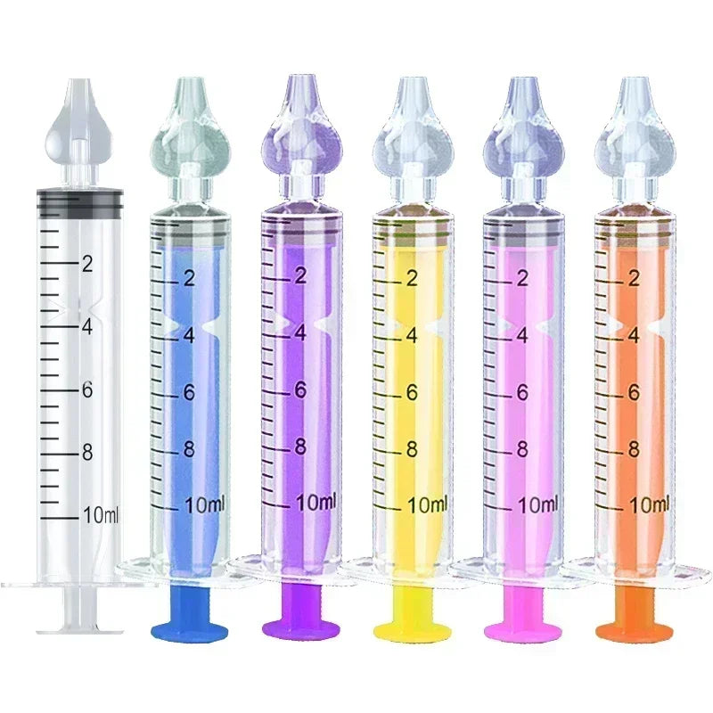 Irrigator Nasal Washing for Children Silicone Baby Nasal Aspirator Syringe Baby Nose Cleaner Kids Rhinitis Nasal Washer Reusable