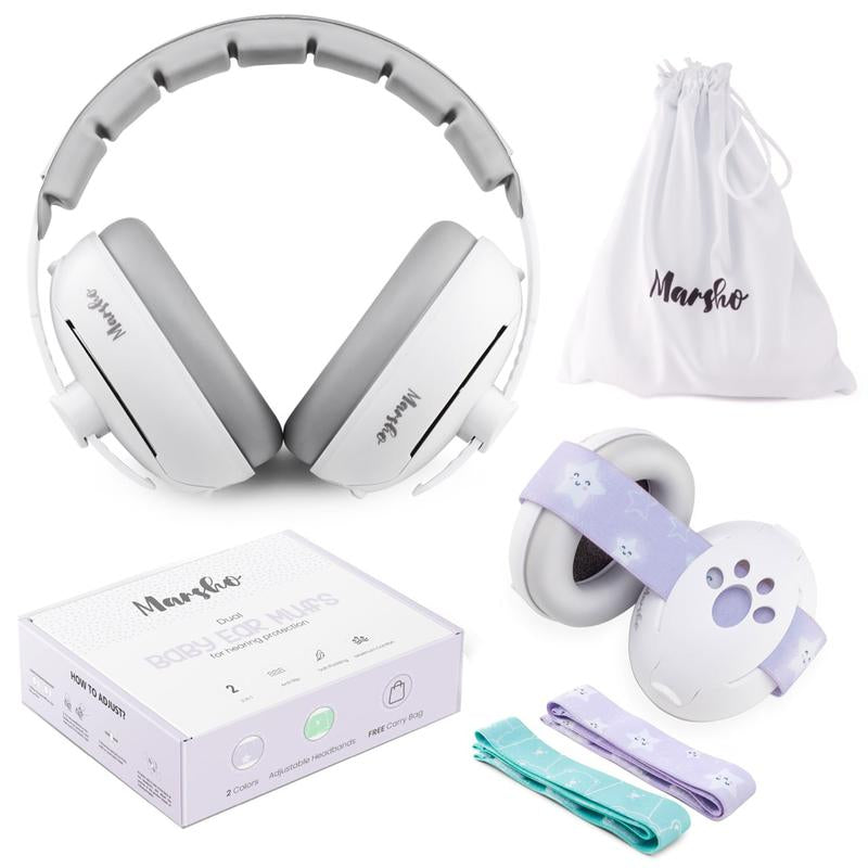 Marsho Baby Ear Protection Headphones | Headphones for Noise | Comfort Baby Noise Cancelling Headphones | Adjustable Baby Ear Defenders for Events