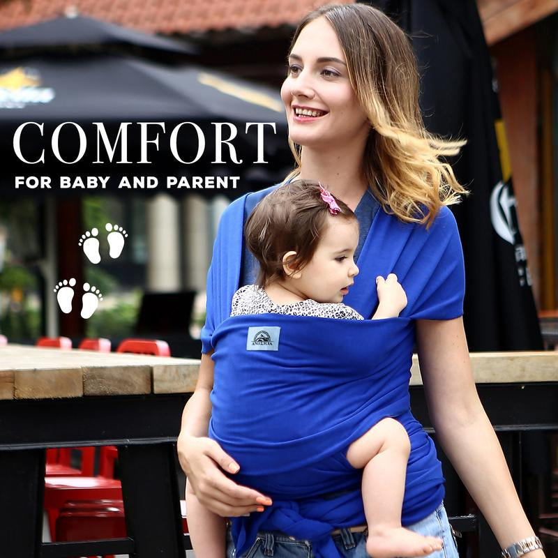 ANGELYCIA Baby Wrap Carrier, Baby Sling Carrier for Newborn to Toddler, Stretchy Soft Breathable Baby Carrier