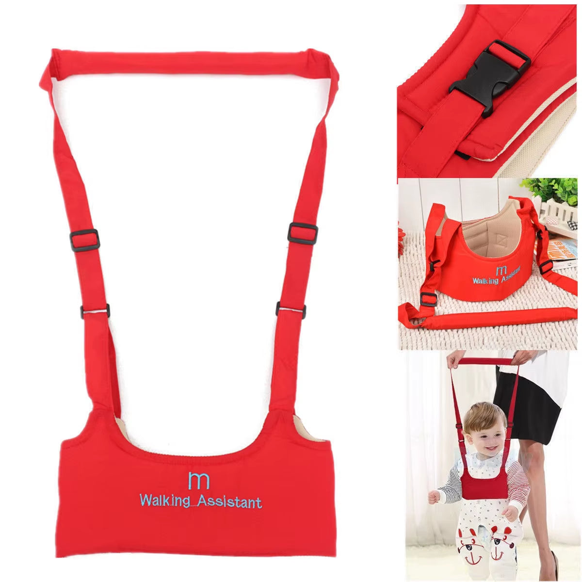 2025 New Brand Cute Baby Toddler Walk Toddler Safety Harness Assistant Walk Learning Walking Baby Walk Assistant Belt