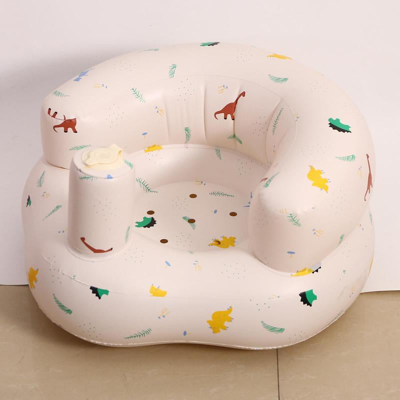 Inflatable Baby Chair, 1 Count Cute Cartoon Pattern Inflatable Baby Seat, Baby Inflatable Sofa Chair, Baby Furniture for Home