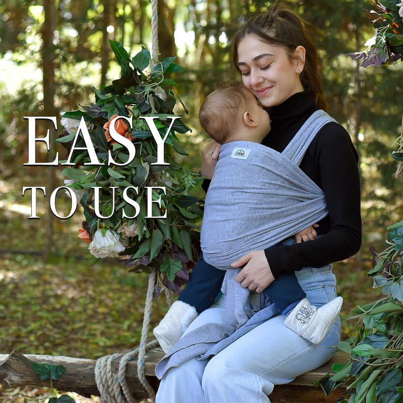 ANGELYCIA Baby Wrap Carrier, Baby Sling Carrier for Newborn to Toddler, Stretchy Soft Breathable Baby Carrier