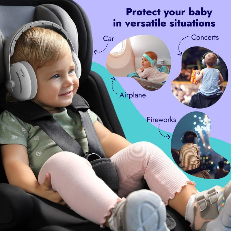 Marsho Baby Ear Protection Headphones | Headphones for Noise | Comfort Baby Noise Cancelling Headphones | Adjustable Baby Ear Defenders for Events