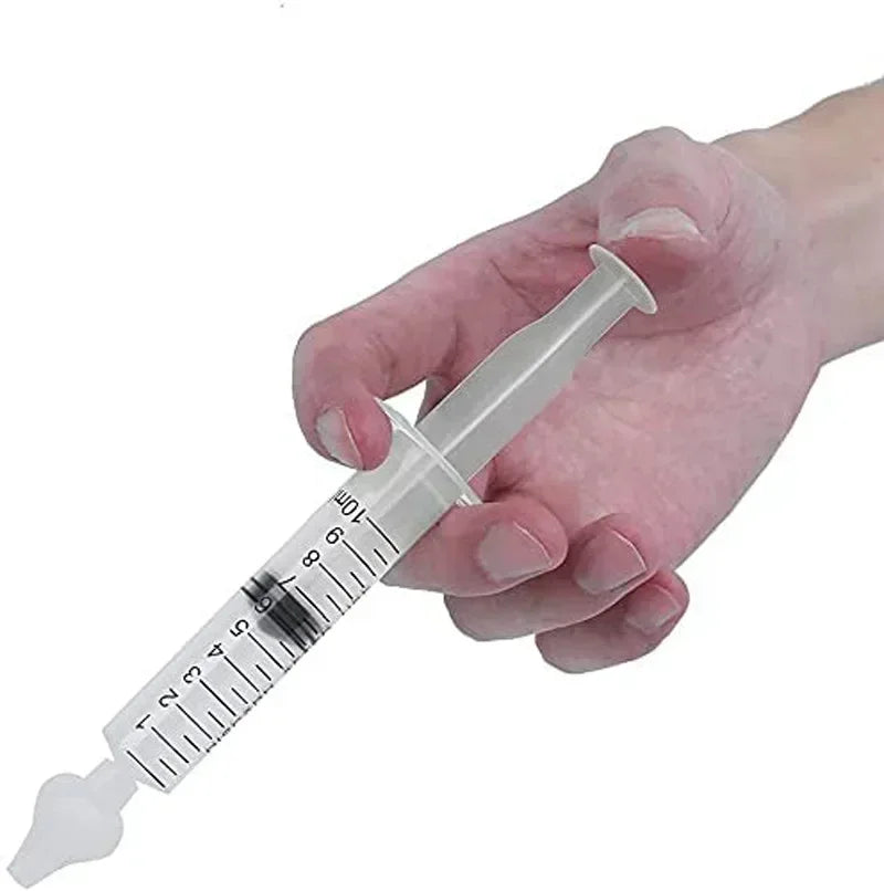 Irrigator Nasal Washing for Children Silicone Baby Nasal Aspirator Syringe Baby Nose Cleaner Kids Rhinitis Nasal Washer Reusable