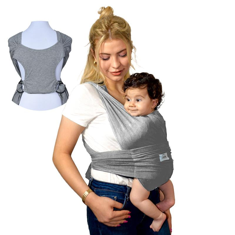 ANGELYCIA Baby Wrap Carrier, Baby Sling Carrier for Newborn to Toddler, Stretchy Soft Breathable Baby Carrier